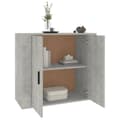 Miniatyrbild 7 av 11: vidaXL Skåp betonggrå 80x33x70 cm konstruerat trä -  Skänkar & serveringsbord