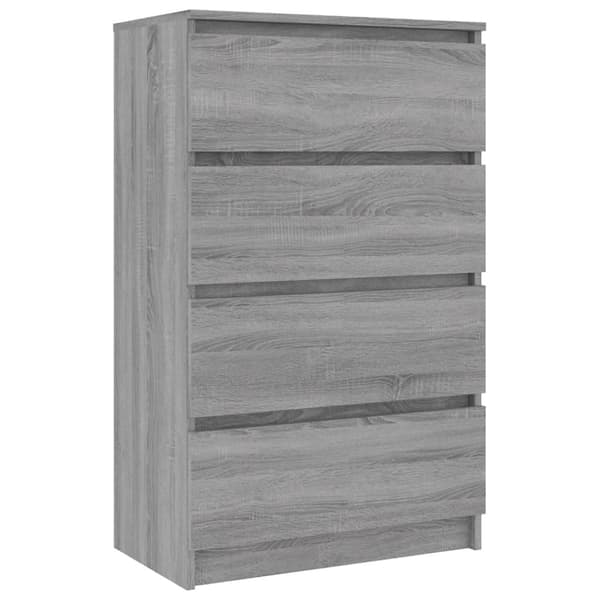 vidaXL kommode 60x35x98,5 cm konstrueret træ grå sonoma-eg -  Skænke