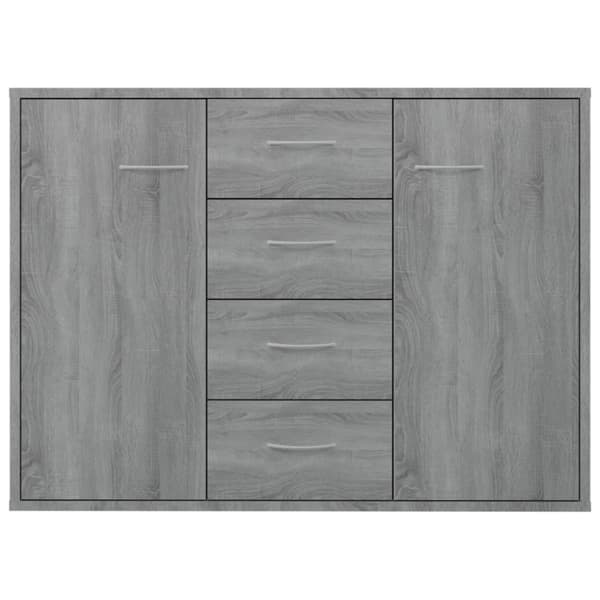 vidaXL skænk 88x30x65 cm konstrueret træ grå sonoma-eg - Skænke