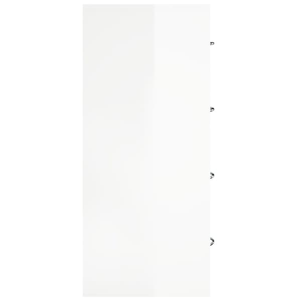 vidaXL Skänk med 4 lådor 60x30,5x71 cm vit högglans - Skänkar & serveringsbord