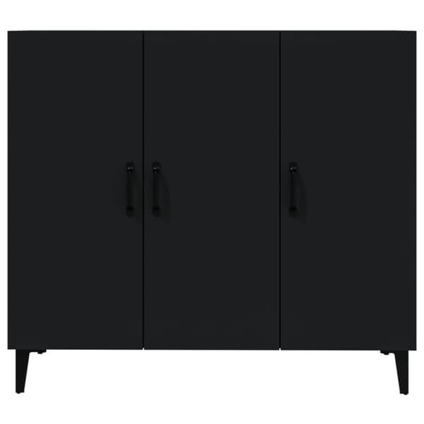 vidaXL Skänk svart 90x34x80 cm konstruerat trä -  Skänkar & serveringsbord