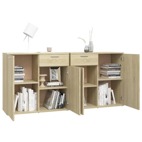 vidaXL skænk 160x36x75 cm konstrueret træ sonoma-eg - Skænke