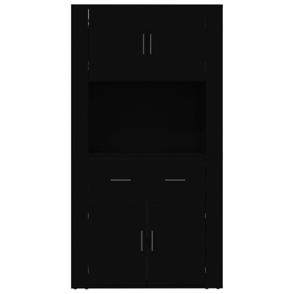 vidaXL Skåp svart konstruerat trä - Skänkar & serveringsbord