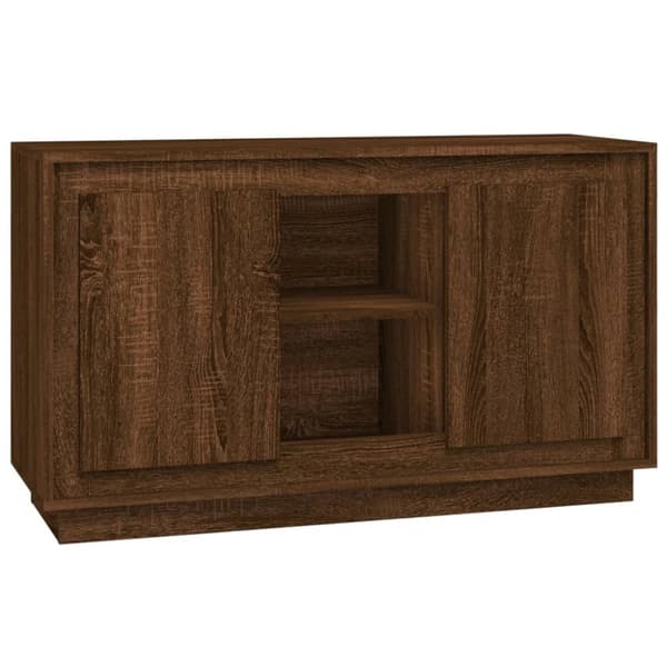 vidaXL Senkki ruskea tammi 102x35x60 cm tekninen puu - Tarjoilupöydät & senkit
