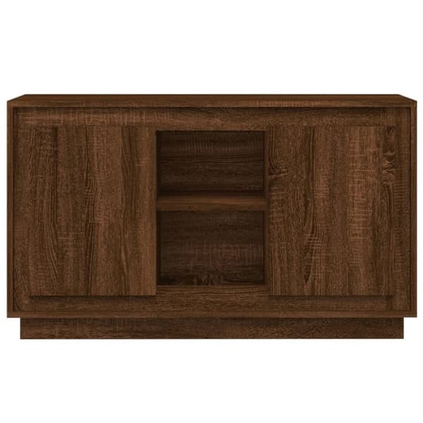 vidaXL Senkki ruskea tammi 102x35x60 cm tekninen puu - Tarjoilupöydät & senkit