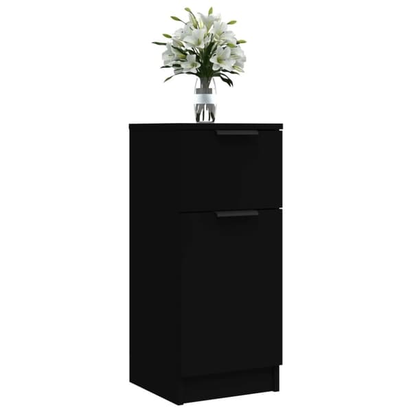 vidaXL skænk 30x30x70 cm konstrueret træ sort -  Skænke