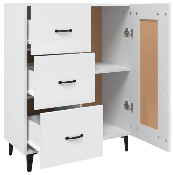 vidaXL Skåp vit 69,5x34x90 cm konstruerat trä - Skänkar & serveringsbord