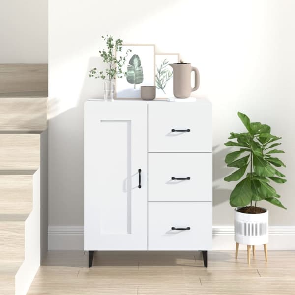 vidaXL Skåp vit 69,5x34x90 cm konstruerat trä -  Skänkar & serveringsbord