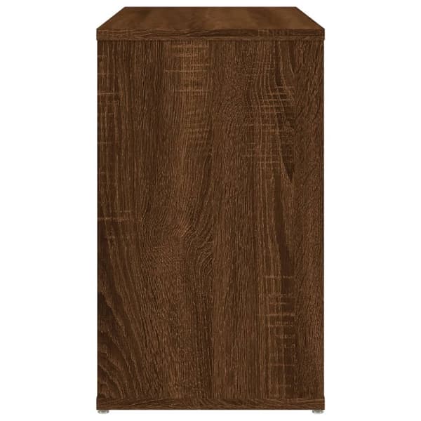vidaXL Sivukaappi ruskea tammi 60x30x50 cm tekninen puu - Tarjoilupöydät & senkit