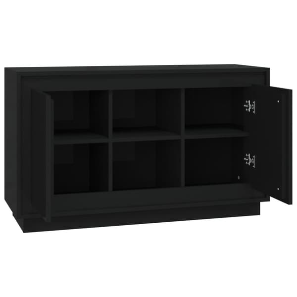 vidaXL Byrå svart 102x35x60 cm konstruerat trä -  Skänkar & serveringsbord