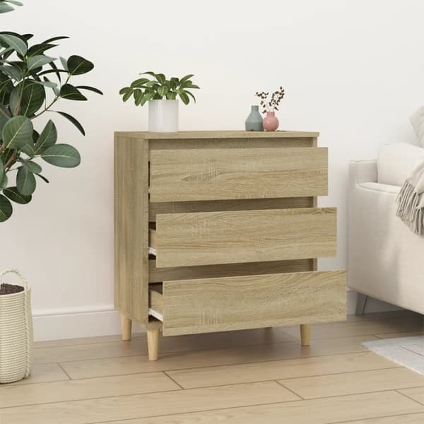 vidaXL skænk 60x35x70 cm konstrueret træ sonoma-eg - Skænke