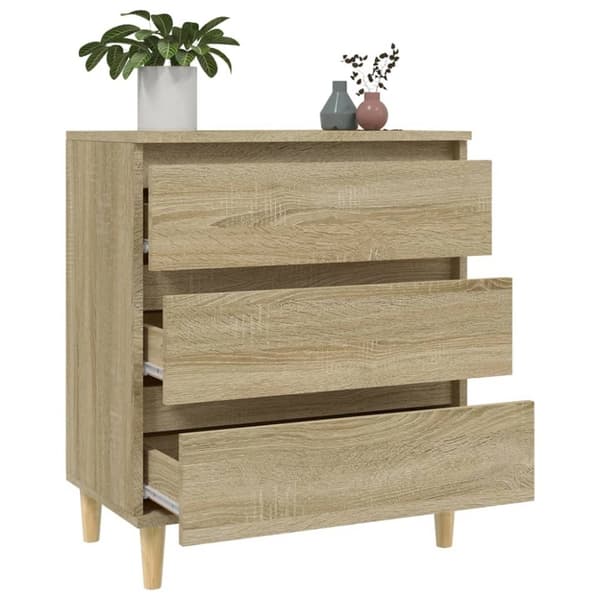 vidaXL skænk 60x35x70 cm konstrueret træ sonoma-eg - Skænke