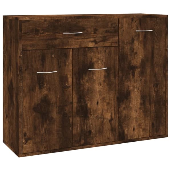 vidaXL Skänk rökfärgad ek 88x30x70 cm konstruerat trä - Skänkar & serveringsbord