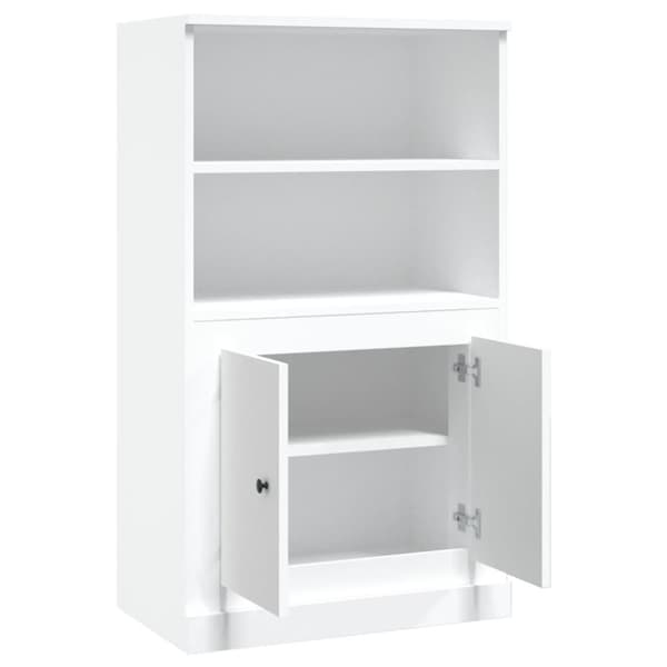 vidaXL Högskåp vit 60x35,5x103,5 cm konstruerat trä - Skänkar & serveringsbord