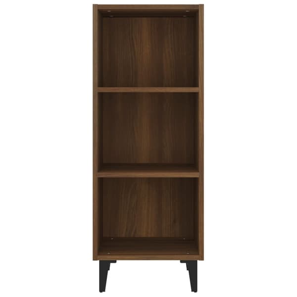 vidaXL Senkki ruskea tammi 34,5x32,5x90 cm tekninen puu -  Tarjoilupöydät & senkit
