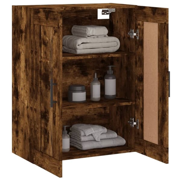 vidaXL Väggskåp rökfärgad ek 69,5x34x90 cm konstruerat trä - Skänkar & serveringsbord