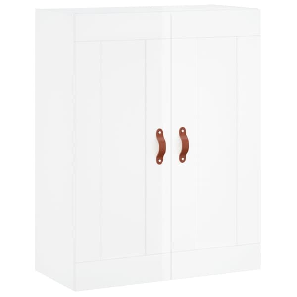 vidaXL Högskåp högglans vit 69,5x34x180 cm konstruerat trä - Skänkar & serveringsbord