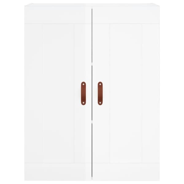 vidaXL Högskåp högglans vit 69,5x34x180 cm konstruerat trä - Skänkar & serveringsbord