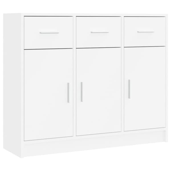 vidaXL Senkki valkoinen 91x28x75 cm tekninen puu -  Tarjoilupöydät & senkit