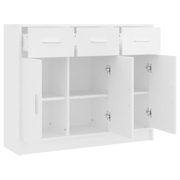 vidaXL Senkki valkoinen 91x28x75 cm tekninen puu -  Tarjoilupöydät & senkit