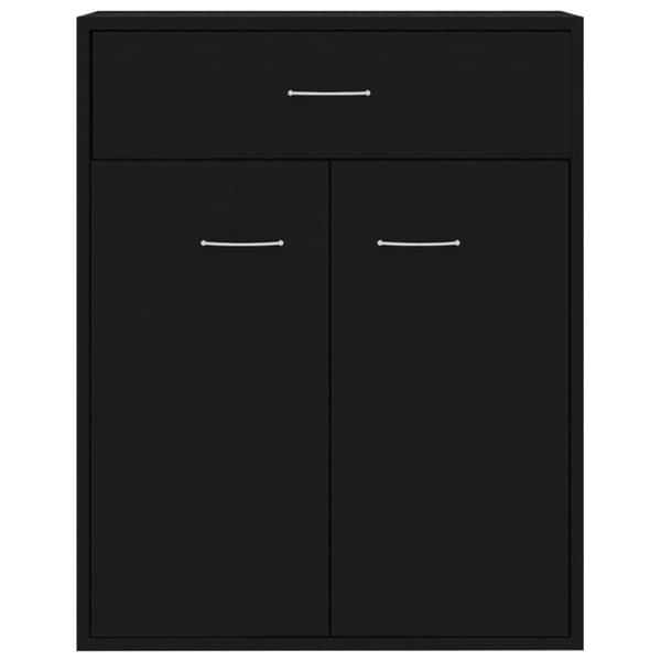 vidaXL Senkki musta 60x30x75 cm lastulevy - Tarjoilupöydät & senkit