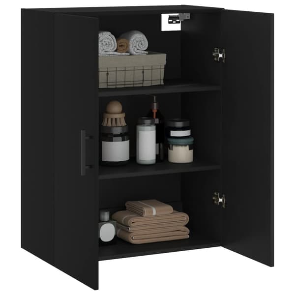 vidaXL væghængt skab 69,5x34x90 cm sort -  Skænke
