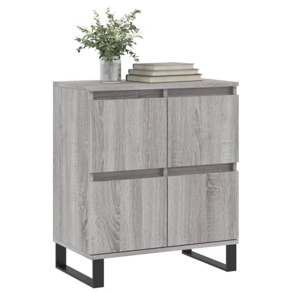 vidaXL Senkki harmaa Sonoma 60x35x70 cm tekninen puu -  Tarjoilupöydät & senkit