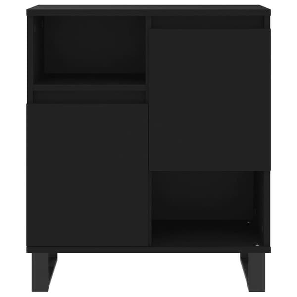 vidaXL Senkki musta 60x35x70 cm tekninen puu - Tarjoilupöydät & senkit