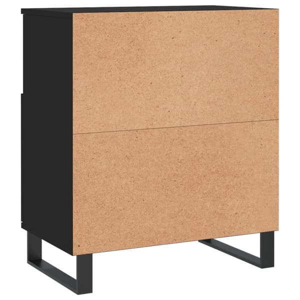 vidaXL Senkki musta 60x35x70 cm tekninen puu - Tarjoilupöydät & senkit