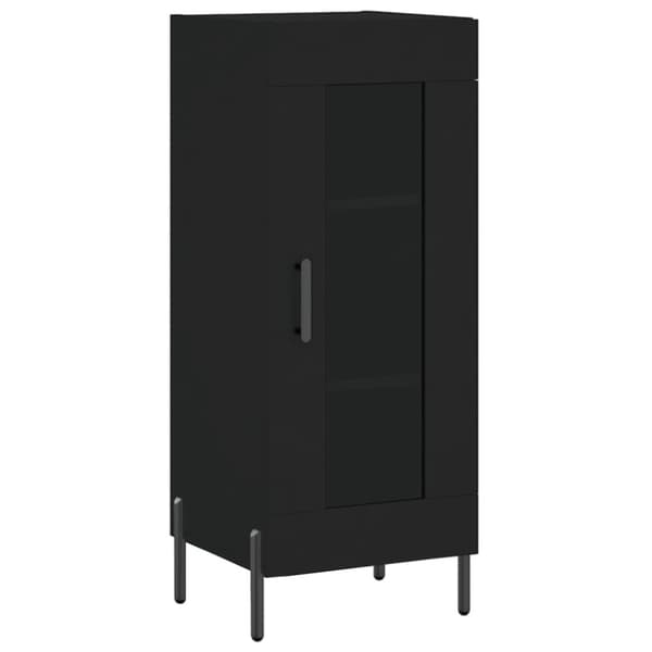 vidaXL Skänk svart 34,5x34x90 cm konstruerat trä - Skänkar & serveringsbord