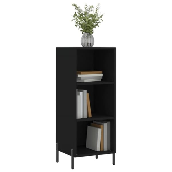 vidaXL skænk 34,5x32,5x90 cm konstrueret træ sort - Skænke