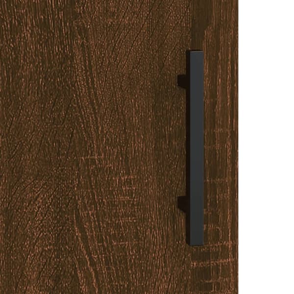 vidaXL Seinäkiinnitettävä kaappi ruskea tammi 69,5x34x90 cm -  Tarjoilupöydät & senkit