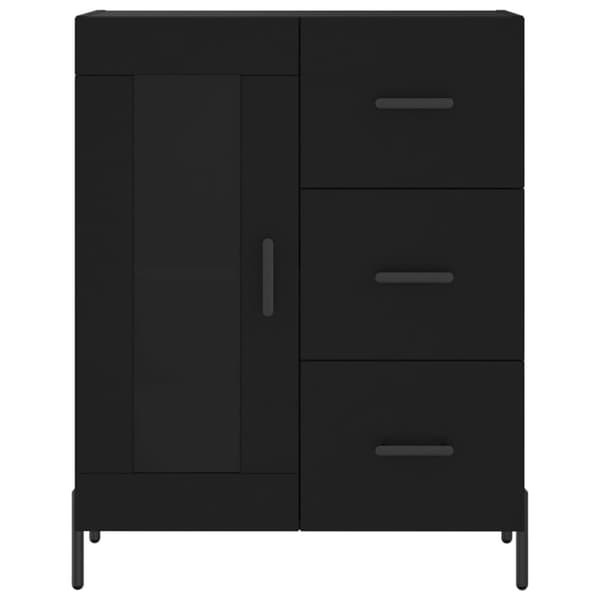 vidaXL Skåp svart 69,5x34x90 cm konstruerat trä - Skänkar & serveringsbord