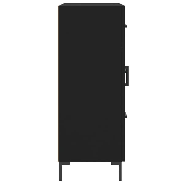 vidaXL Senkki musta 69,5x34x90 cm tekninen puu - Tarjoilupöydät & senkit