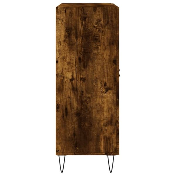 vidaXL Senkki savutammi 69,5x34x90 cm tekninen puu - Tarjoilupöydät & senkit