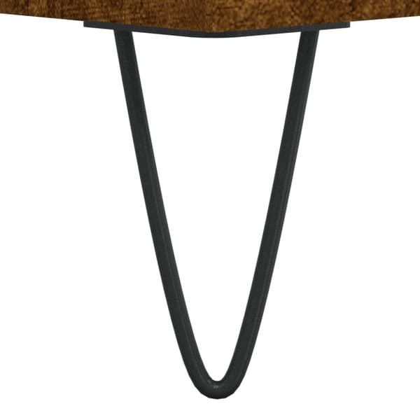 vidaXL Senkki savutammi 69,5x34x90 cm tekninen puu - Tarjoilupöydät & senkit