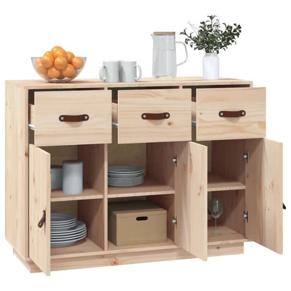 vidaXL skænk 110x40x75 cm massivt fyrretræ -  Skænke