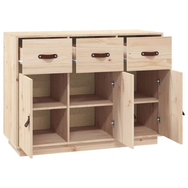 vidaXL skænk 110x40x75 cm massivt fyrretræ -  Skænke