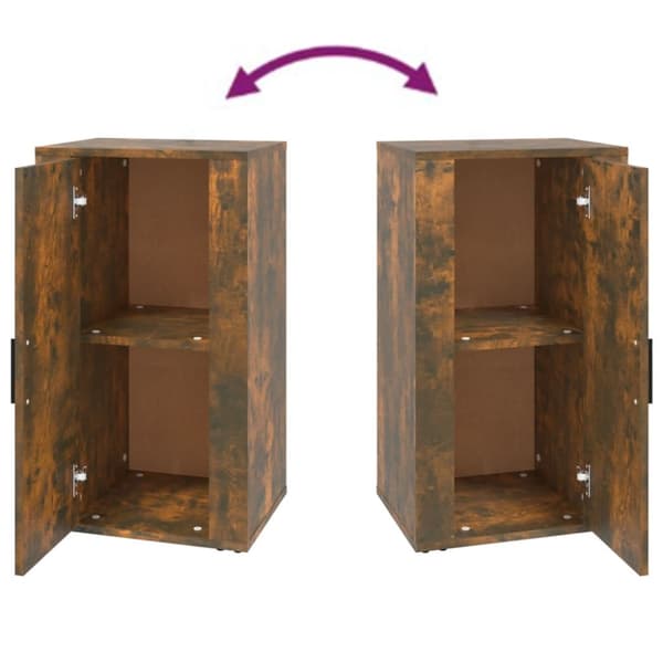 vidaXL Skåp rökfärgad ek 40x33x70 cm konstruerat trä - Skänkar & serveringsbord