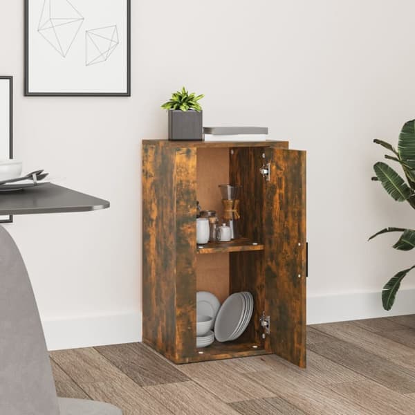 vidaXL Skåp rökfärgad ek 40x33x70 cm konstruerat trä - Skänkar & serveringsbord