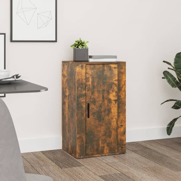 vidaXL Skåp rökfärgad ek 40x33x70 cm konstruerat trä - Skänkar & serveringsbord