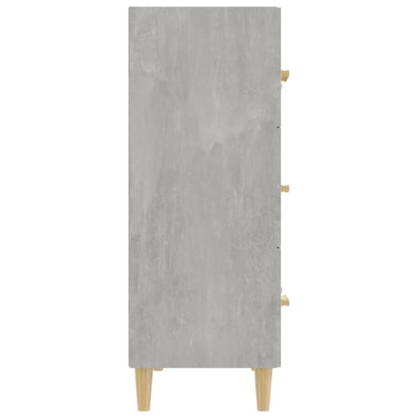 vidaXL skænk 70x34x90 cm konstrueret træ betongrå - Skænke