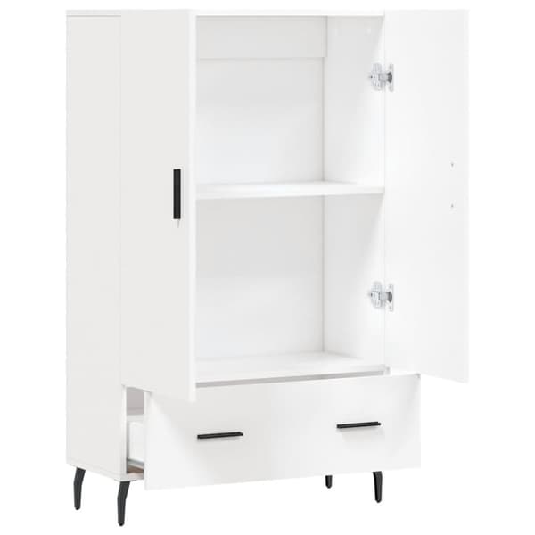 vidaXL skab 69,5x31x115 cm konstrueret træ hvid - Skænke