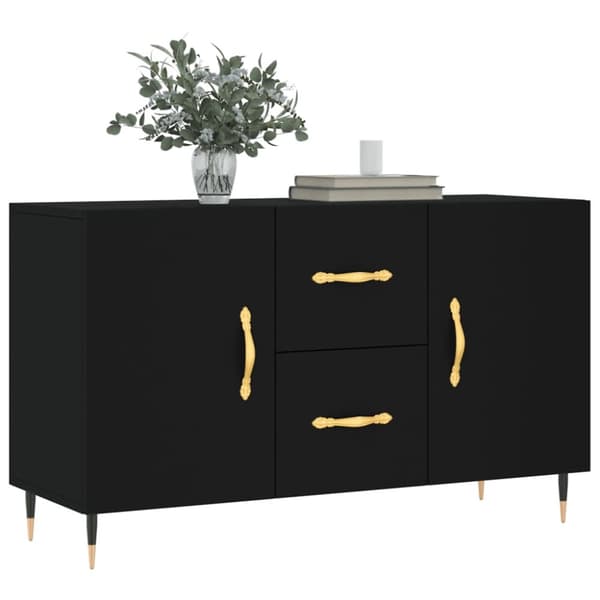 vidaXL skænk 100x36x60 cm konstrueret træ sort -  Skænke