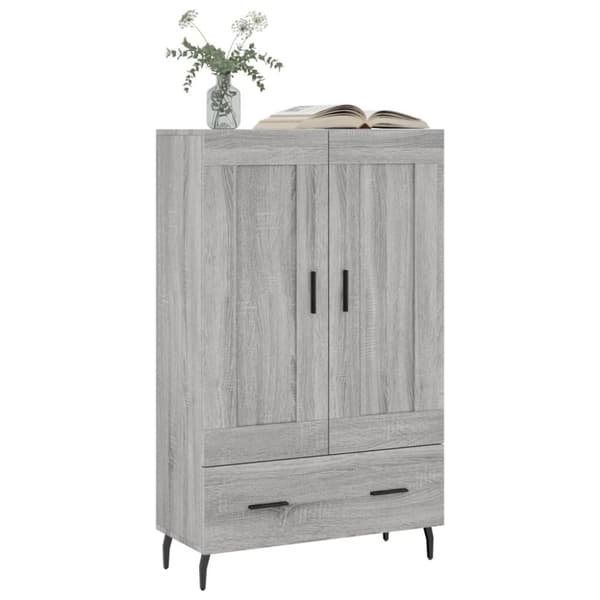 vidaXL Högskåp grå sonoma 69,5x31x115 cm konstruerat trä - Skänkar & serveringsbord
