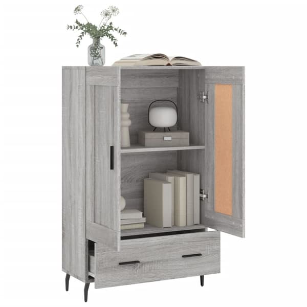 vidaXL Högskåp grå sonoma 69,5x31x115 cm konstruerat trä - Skänkar & serveringsbord