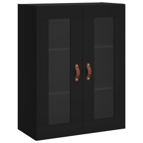 vidaXL Seinäkiinnitettävä kaappi musta 69,5x34x90 cm -  Tarjoilupöydät & senkit