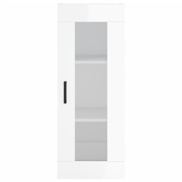 vidaXL Högskåp vit högglans 34,5x34x180 cm konstruerat trä - Skänkar & serveringsbord