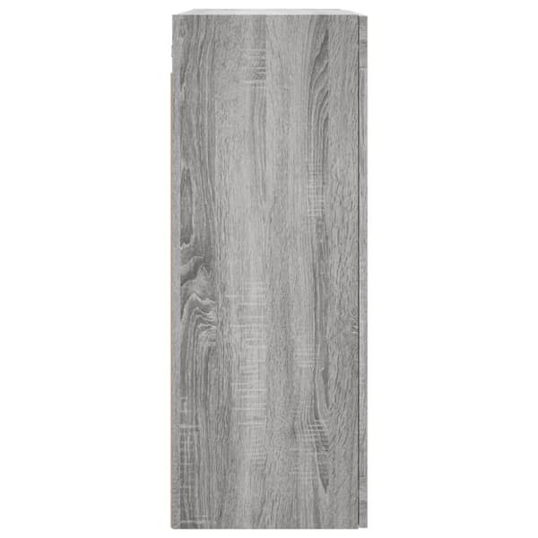 vidaXL Seinäkiinnitettävä kaappi harmaa Sonoma 69,5x34x90 cm -  Tarjoilupöydät & senkit