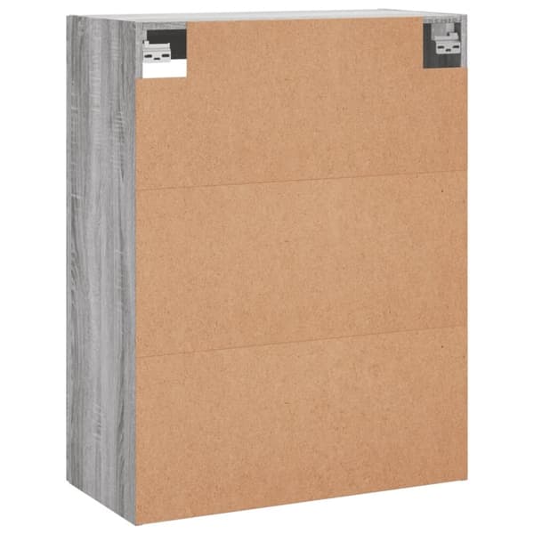 vidaXL Seinäkiinnitettävä kaappi harmaa Sonoma 69,5x34x90 cm - Tarjoilupöydät & senkit